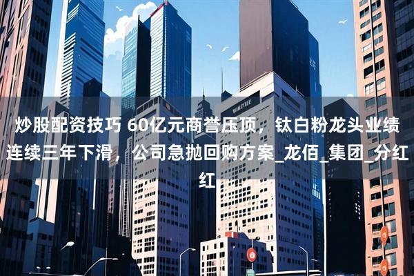 炒股配资技巧 60亿元商誉压顶，钛白粉龙头业绩连续三年下滑，公司急抛回购方案_龙佰_集团_分红